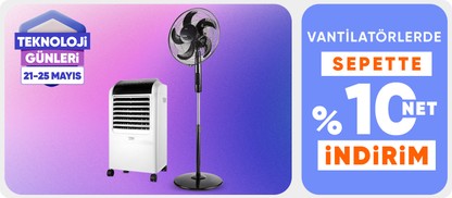 Vantilatörlerde  sepette %10 net indirim