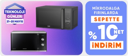 Mikrodalga fırınlarda  sepette %10 net indirim