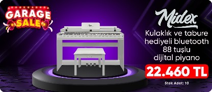Kulaklık ve tabure hediyeli bluetooth 88 tuşlu dijital piyano 22.460 TL