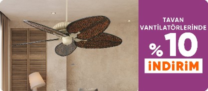 Hunter Tavan Vantilatörlerinde %10 İndirim Fırsatı