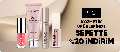 Kozmetik ürünlerinde  sepette %20 indirim