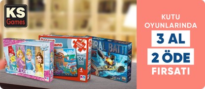 KS Games Kutu Oyunlarında ve Puzzlelarında 3 Al 2 Öde Fırsatı!