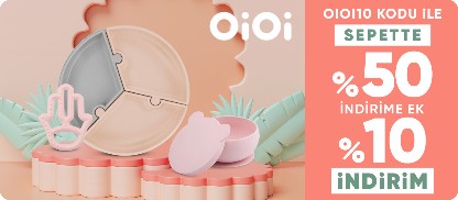 OiOi Beslenme Gereçlerinde Sepette Net %50 İndirim
