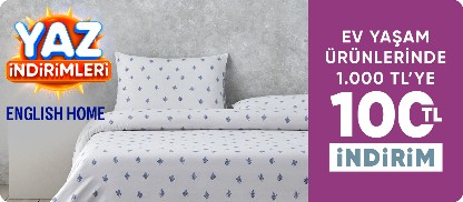 English Home ürünlrinde 100 TL indirim