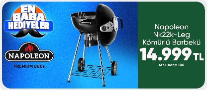Babalar Gününe Özel Napoleon Nk22k-Leg Kömürlü Barbekü 14.999 TL
