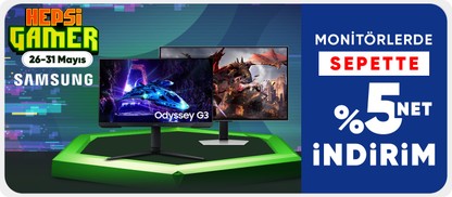 Samsung Monitörlerde Sepette %5 Net İndirim