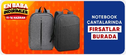 Notebook çantalarda fırsatlar