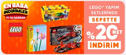 LEGO® Yapım Setlerinde Sepette Net %20 İndirim!