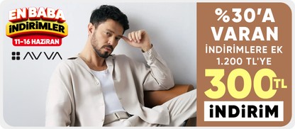  %30'a varan indirimlere ek  300 TL indirim