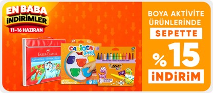 Boya Aktivite Ürünlerinde  Sepette %15 İndirim