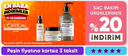 L'oreal Professionals Saç Bakım Ürünlerinde 1500 TL'ye %20 İndirim!