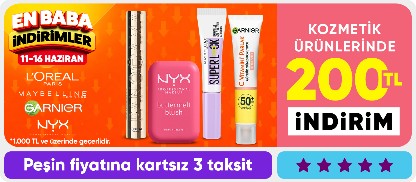 Kozmetik ürünlerinde 200 TL indirim*