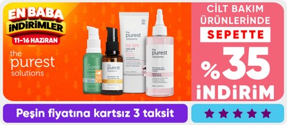 Cilt bakım ürünlerinde sepette %35 indirim