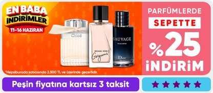 Parfümlerde  sepette %25 indirim*