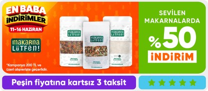 Sevilen makarnalarda %50 indirim