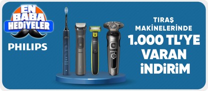 phlilips Tıraş makinelerinde  1.000 TL'ye varan indirim