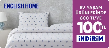English Home Ürünlerinde 800 Tlye 100 TL kupon
