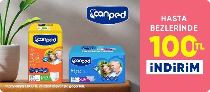 Canped Hasta Bakım Ürünlerinde 1000 TL ve Üzerine 100 TL İndirim