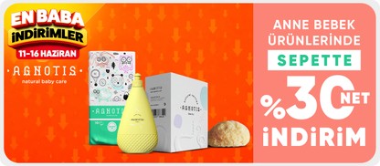 Agnotis Anne Bebek ÜrünlerindeSepette Net %30 İndirim!
