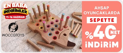 Moccotoys Ahşap Oyuncaklarda Sepette Net %40 İndirim