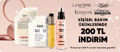 Kişisel bakım ürünlerinde  1.600 TL'ye 200 TL indirim