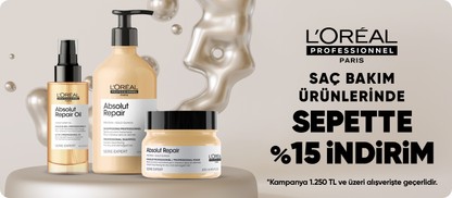 L'oreal Professionals Ürünlerinde 1250 TL'ye Sepette %15 İndirim!