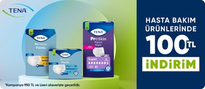 Tena Marka Hasta Bakım Ürünlerinde 950 TL'ye 100 TL İndirim
