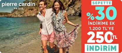 Sepette %30 indirime ek  1.200 TL'ye 250 TL indirim
