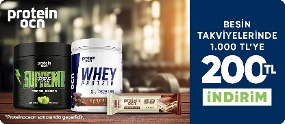 Proteinocean Satıcılı Ürünlerde 1000 TL'ye 200 TL indirim