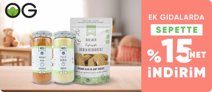 OG Natural Markalı Ek Gıdalarda Sepette Net %15 İndirim