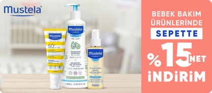 Mustela  Bebek Bakım Ürünlerinde Sepette Net %15 İndirim