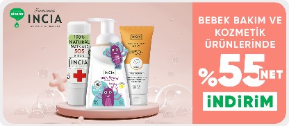 INCIA ve Siveno Bebek Bakım ve Kozmetik Ürünlerinde Net %50 İndirim!