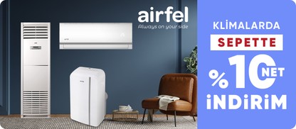 Klimalarda  sepette %10 net indirim