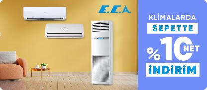 Klimalarda  sepette %10 net indirim