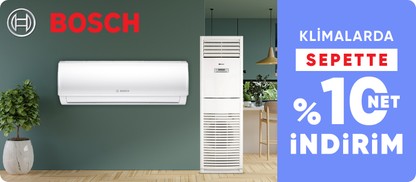 Klimalarda  sepette %10 net indirim