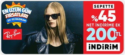 Ray-Ban Gözlüklerde Sepette %45 Net indirim