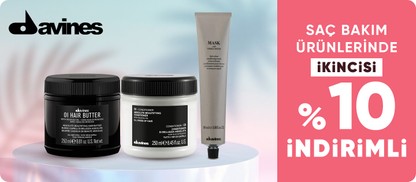 Davines Markalı Ürünlerde 2. ürüne %10 İndirim