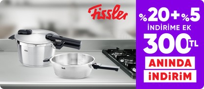 Fissler %20+%5 üstüne 300 tl kupon