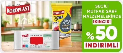 Seçili mutfak sarf malzemelerinde  2.'si %50 indirimli