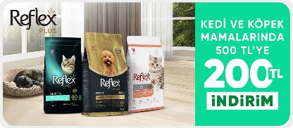 Kedi ve köpek mamalarında  500 TL'ye 200 TL indirim