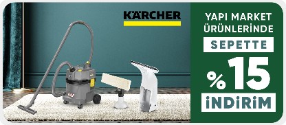 Karcher Markalı Ürünlerde Sepette %15 İndirim