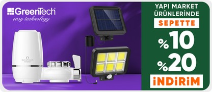 Greentech Markasına Özel Sepette %10 - %20 indirim 