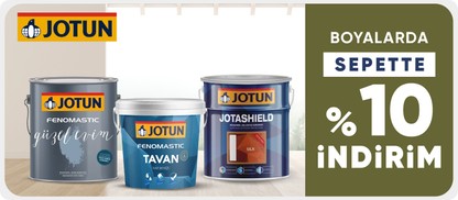 Jotun markalı boya ürünlerinde sepette %10 indirim 