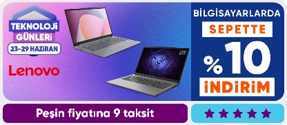 Lenovo Sepette %10 İndirim Fırsatı