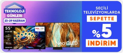 Seçili Televizyonlarda Sepette %5 İndirim!