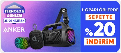Anker Hoparlörlerde Sepette %20 İndirim