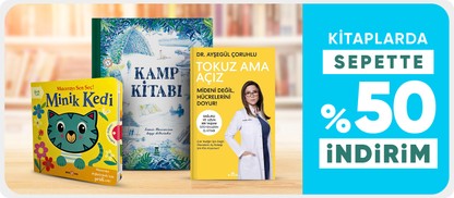 Kitaplarda  sepette %50 indirim