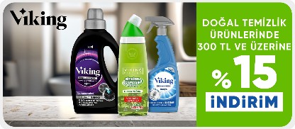 Doğal temizlik ürünlerinde  300 TL ve üzerine %15 indirim