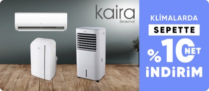 Klimalarda  sepette %10 net indirim