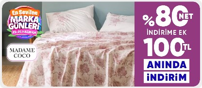 Madame Coco Sepette %80 net indirime ek 150 TL kupon